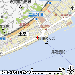 広島県尾道市土堂周辺の地図