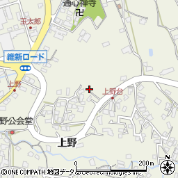 山口県萩市椿東上野周辺の地図