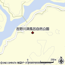 吉野川津風呂自然公園周辺の地図