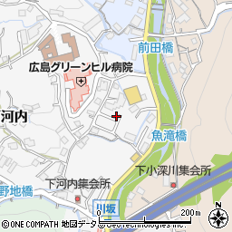 広島県広島市佐伯区五日市町大字下河内26周辺の地図