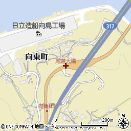 尾道大橋周辺の地図