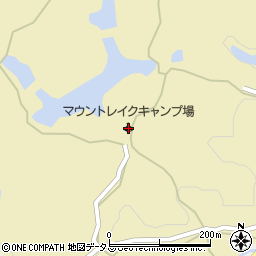 マウントレイクキャンプ場周辺の地図