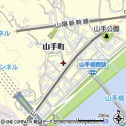 広島県広島市西区山手町16-24周辺の地図