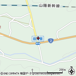 田万里郵便局周辺の地図