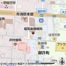 堀耳鼻咽喉科医院周辺の地図