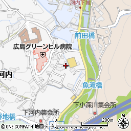 広島県広島市佐伯区五日市町大字下河内27周辺の地図