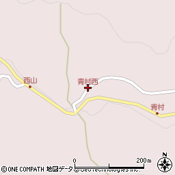 青村西周辺の地図