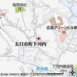 広島県広島市佐伯区五日市町大字下河内569-3周辺の地図