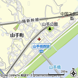 広島県広島市西区山手町6周辺の地図