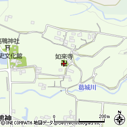 如来寺周辺の地図