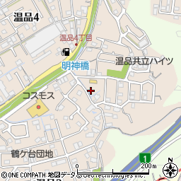 広島県広島市東区温品3丁目36周辺の地図