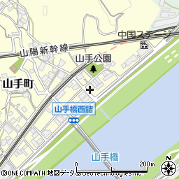 広島県広島市西区山手町3-12周辺の地図