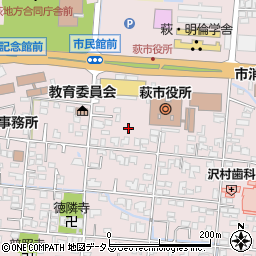 萩市医療会館周辺の地図