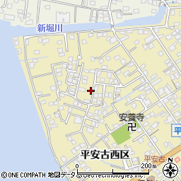 山口県萩市平安古町周辺の地図