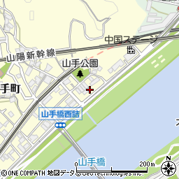 広島県広島市西区山手町3周辺の地図