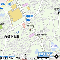 ホンダドリーム東広島周辺の地図