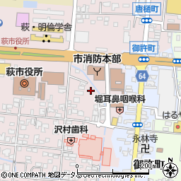 株式会社おきた萩店周辺の地図