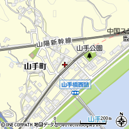 広島県広島市西区山手町17周辺の地図
