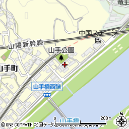 広島県広島市西区山手町3-17周辺の地図