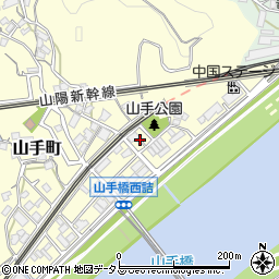 広島県広島市西区山手町5周辺の地図