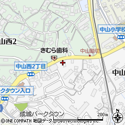 株式会社中電工　中山配電センター周辺の地図