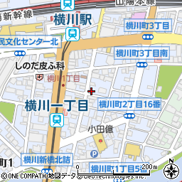 広島県広島市西区横川町周辺の地図
