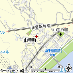 広島県広島市西区山手町25周辺の地図