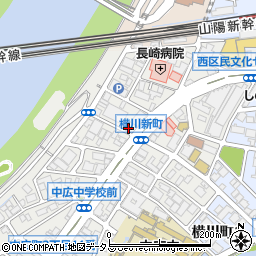 ケアホームハピネス横川周辺の地図