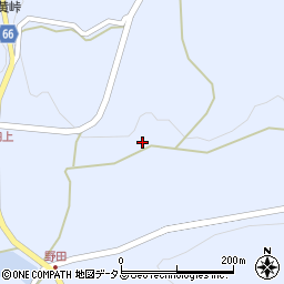山口県長門市日置野田（北）周辺の地図