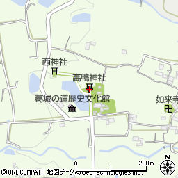 高鴨神社周辺の地図