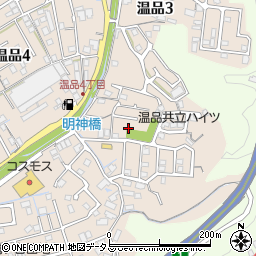 広島県広島市東区温品3丁目25周辺の地図