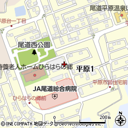 〒722-0018 広島県尾道市平原の地図