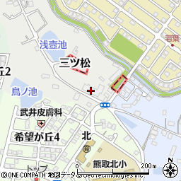 シャルマンフジ熊取弐番館周辺の地図
