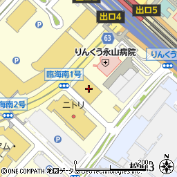 ヤマダデンキテックランド大阪りんくう店周辺の地図