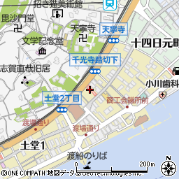 湯浅内科介護支援センター周辺の地図