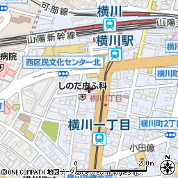 カープ鳥きのした　横川店周辺の地図
