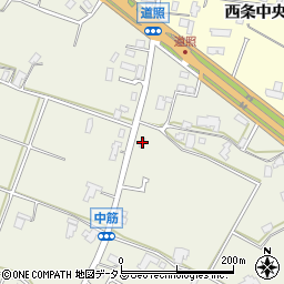 広島県東広島市西条町御薗宇1603周辺の地図