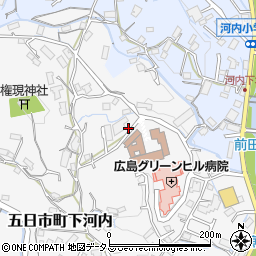 広島県広島市佐伯区五日市町大字下河内661周辺の地図