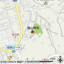 通心禅寺周辺の地図