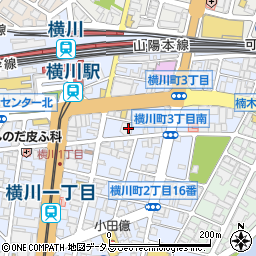 広島銀行横川支店 ＡＴＭ周辺の地図