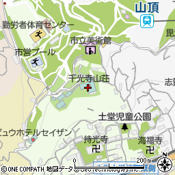 千光寺山荘周辺の地図
