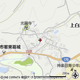 大阪府岸和田市上白原町11周辺の地図