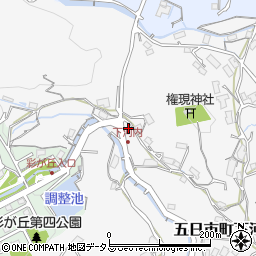 広島県広島市佐伯区五日市町大字下河内490周辺の地図