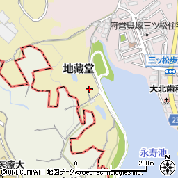大阪府貝塚市地藏堂553周辺の地図