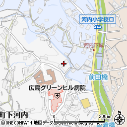 広島県広島市佐伯区五日市町大字下河内664周辺の地図
