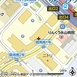 ハニーズりんくうシークル店周辺の地図