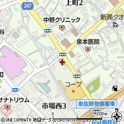 泉佐野商工会議所周辺の地図