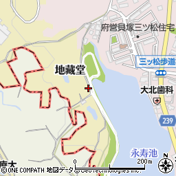 大阪府貝塚市地藏堂550周辺の地図