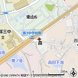 大阪府貝塚市森139周辺の地図