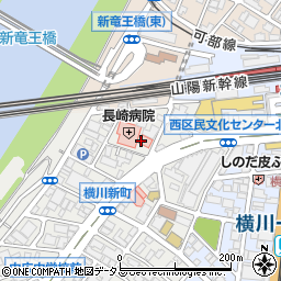 長崎病院周辺の地図